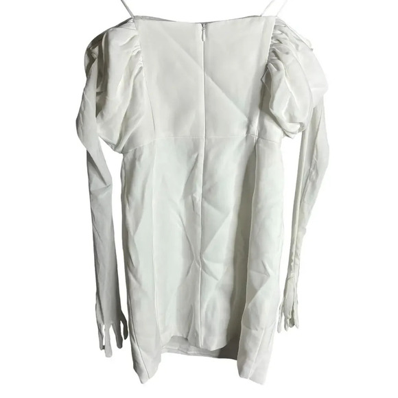 Amanda Uprichard Jania Dress Ivory White Size S - Picture 5 of 7